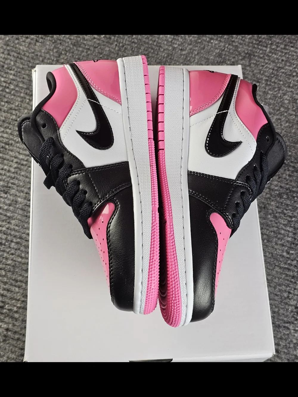 Air Jordan 1 Low SE Women's Pink Black White Sneakers